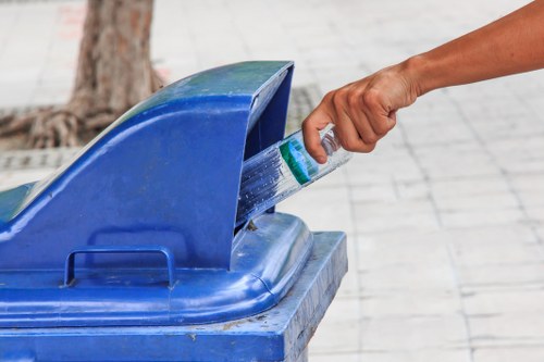 South London residents disposing of household waste