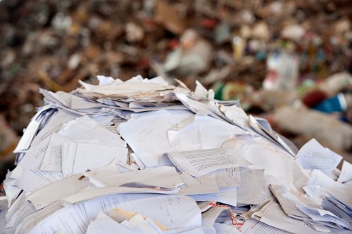 Recycling facilities for rubbish in South London